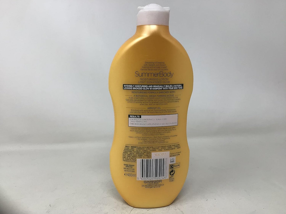 Garnier Summer Body Moisturising Lotion Light Sun Kissed Look 400ml